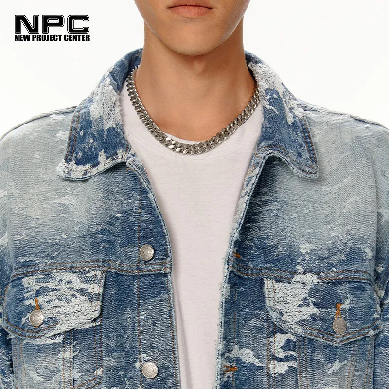 NPC Denim Jackets Unisex Sky Blue-4