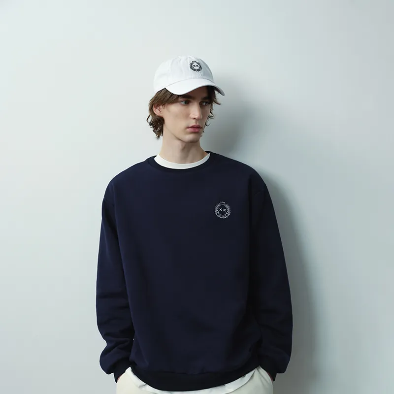 XxDESIGN Sweatshirts Unisex Navy Blue-3