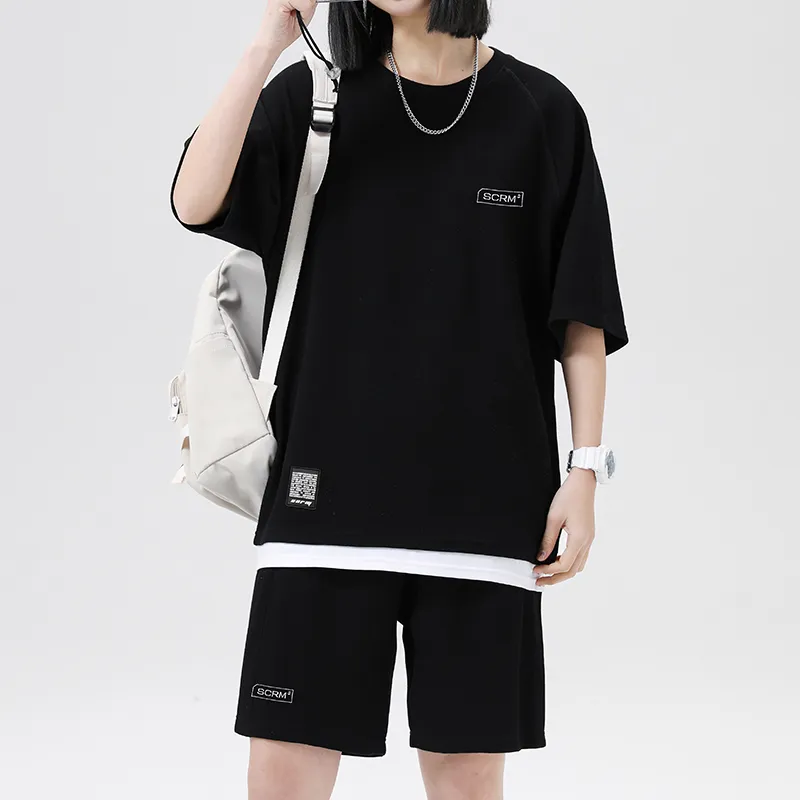 SCRM Mock Two Piece Set Summer Unisex-2