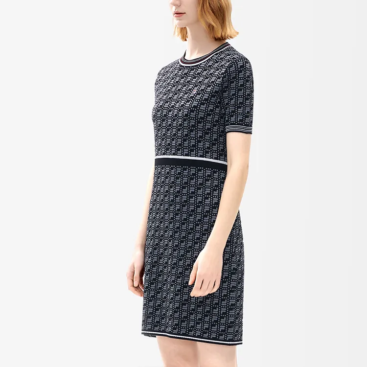 FILA Short Sleeved Dresses Women's Jet Black-5