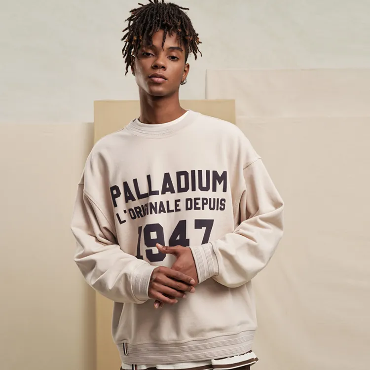 Palladium Sweatshirts Men Floating Stone Gray-2
