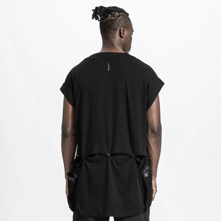 NORVINCY Comfortable And Breathable Sleeveless Crew Neck T Shirt Unisex-2