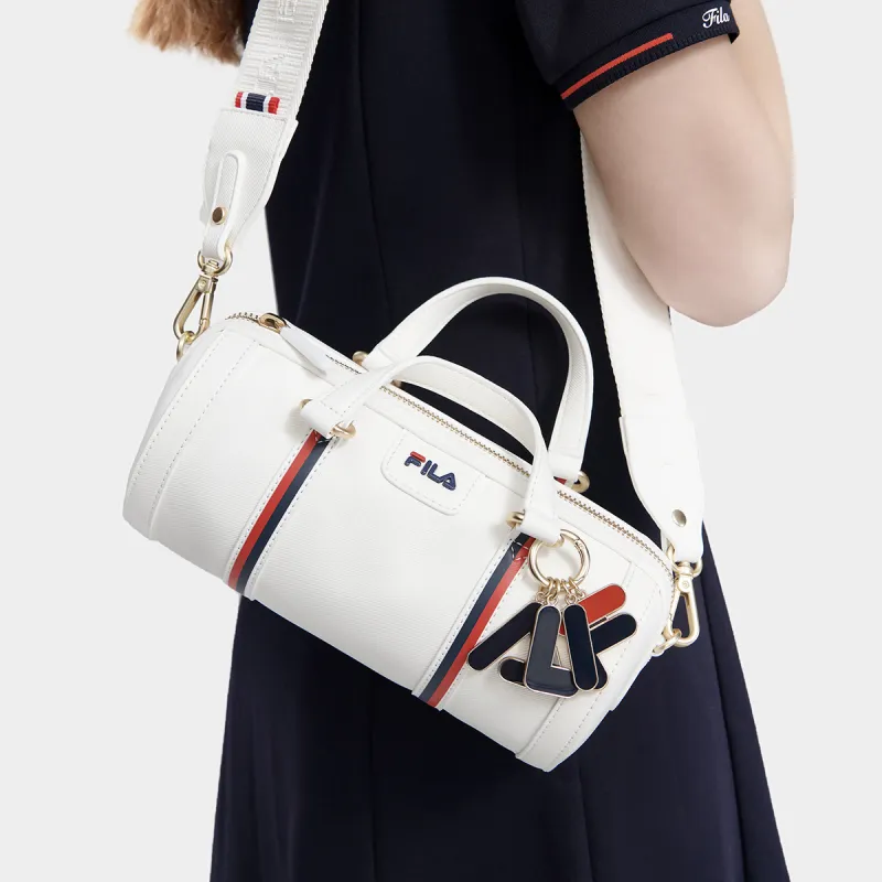 FILA PU Handbag, Shoulder Bag, Crossbody Bag Regular Women's White/Red/Black-3