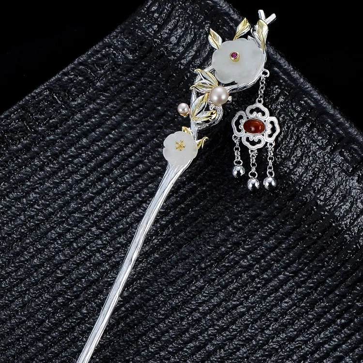 BAIJUAN Hairpins Women's Silver-2