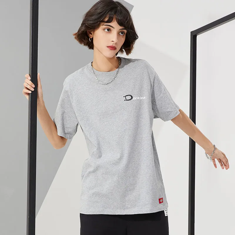 Dickies Straight T Shirt Unisex Medium Feather Gray-2