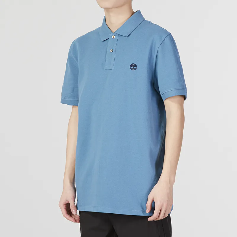 Timberland Polo Shirt Men's Sky Blue-4