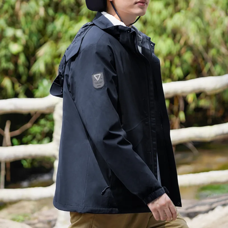 CAMEL All weather Waterproof And Windproof To Keep Warm Windbreaker Jacket Men's-12