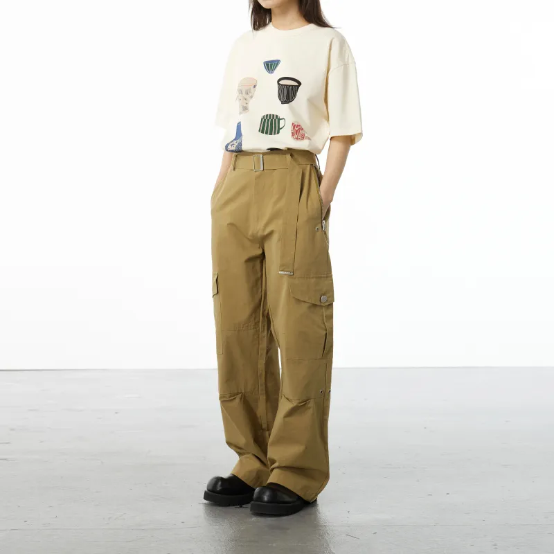 BLUELANDINC Cargo Pants Women's Khaki-3