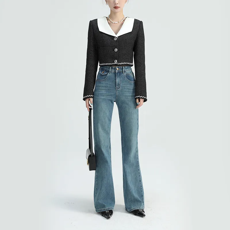Luqingyi Jeans Women's Blue-3