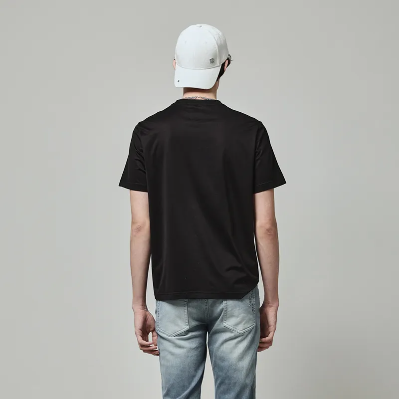 RARE Short Sleeved T Shirts Men's Black-6