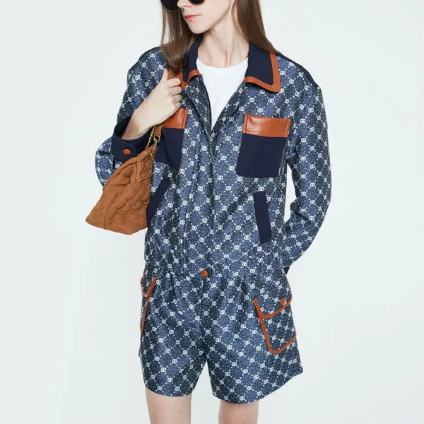 DKNY FW22 Loose Fit Jacket Women's Dark Denim Blue-2
