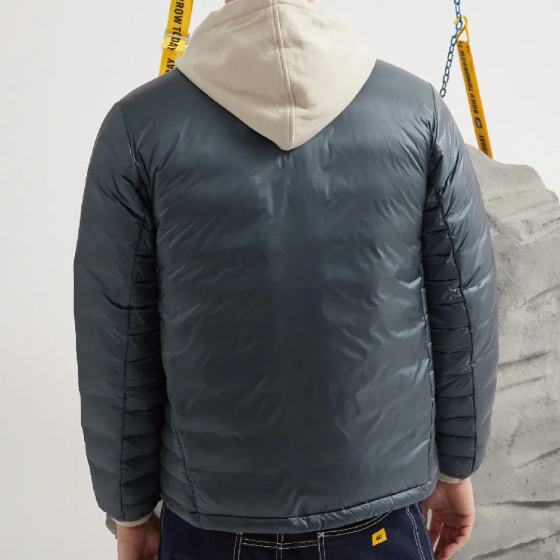 CAT FW22 Solid Color Stand Collar Fitted Cropped Down Jacket Unisex-14