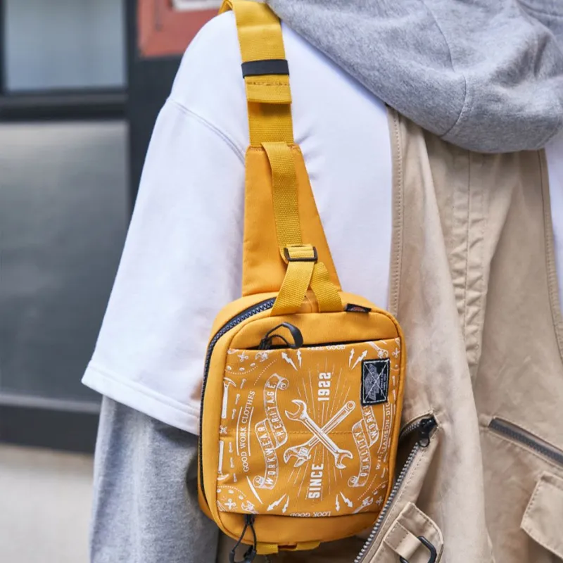 Dickies Polyester Waist Bag Chest Bag Regular Unisex Orange-3