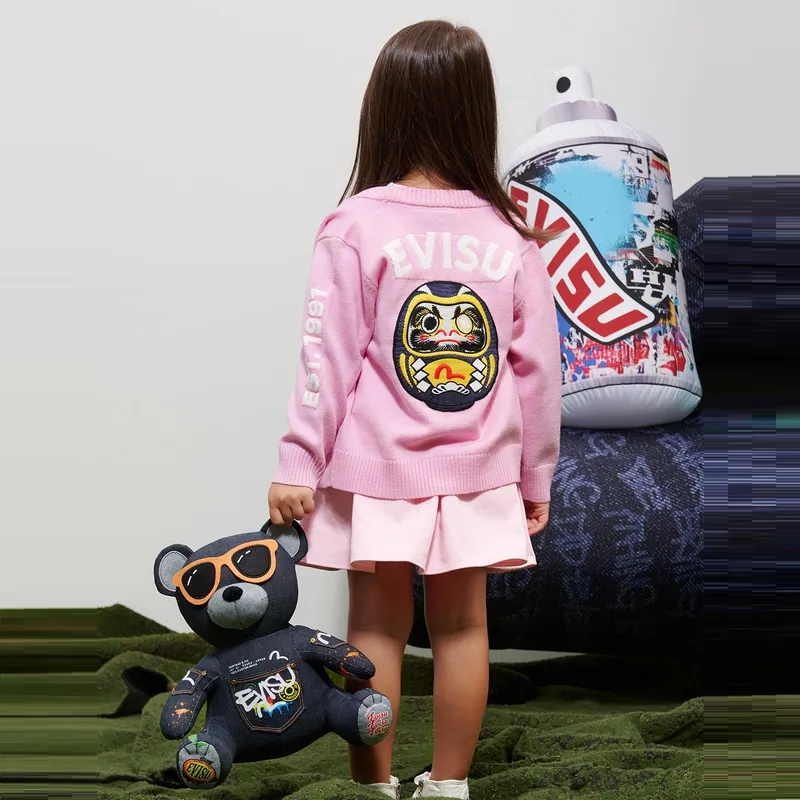 EVISU Casual Short Skirts Kids Pink-2