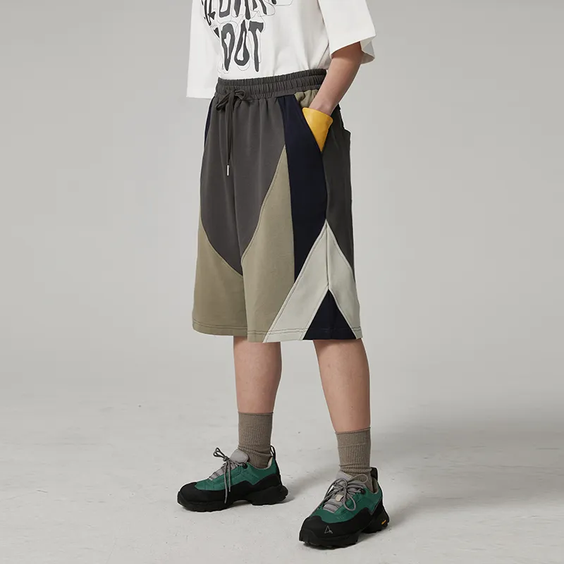 A SQUARE ROOT Casual Shorts Unisex Khaki-3