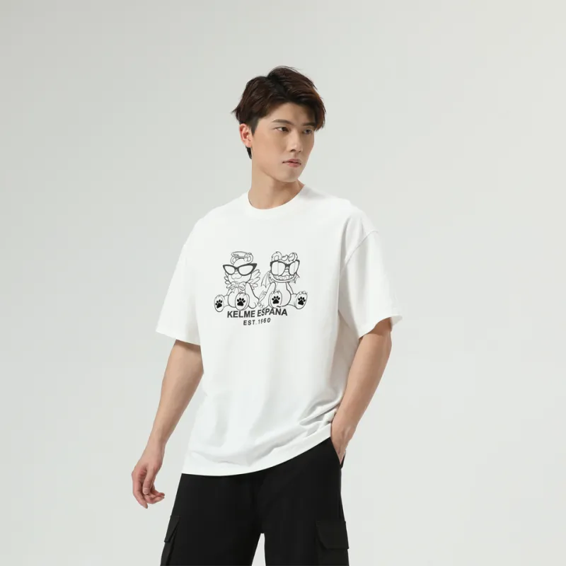 KELME Drop Shoulder Sleeve T-Shirt Unisex-3