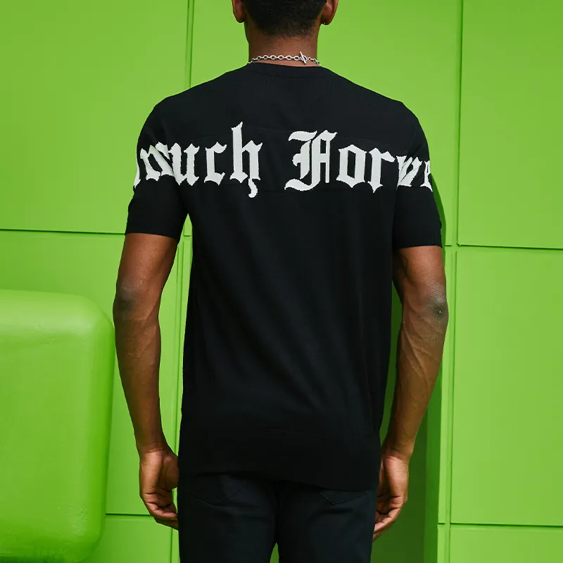TCH T Shirt Men's Black With White Logo-2