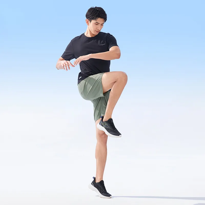 Erke Moisture Wicking Series T Shirts Men Jet Black-4