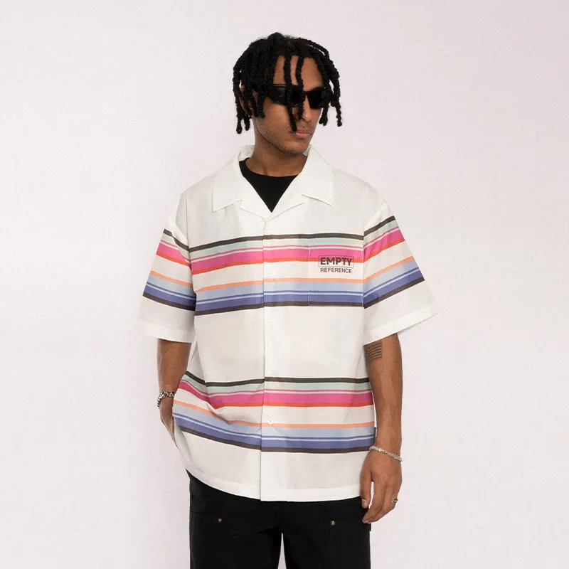 EMPTY REFERENCE Short Sleeved Shirt Unisex White-3