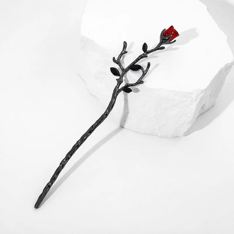 QIMEILA Alloy Hairpins Women's Gunmetal Black-9