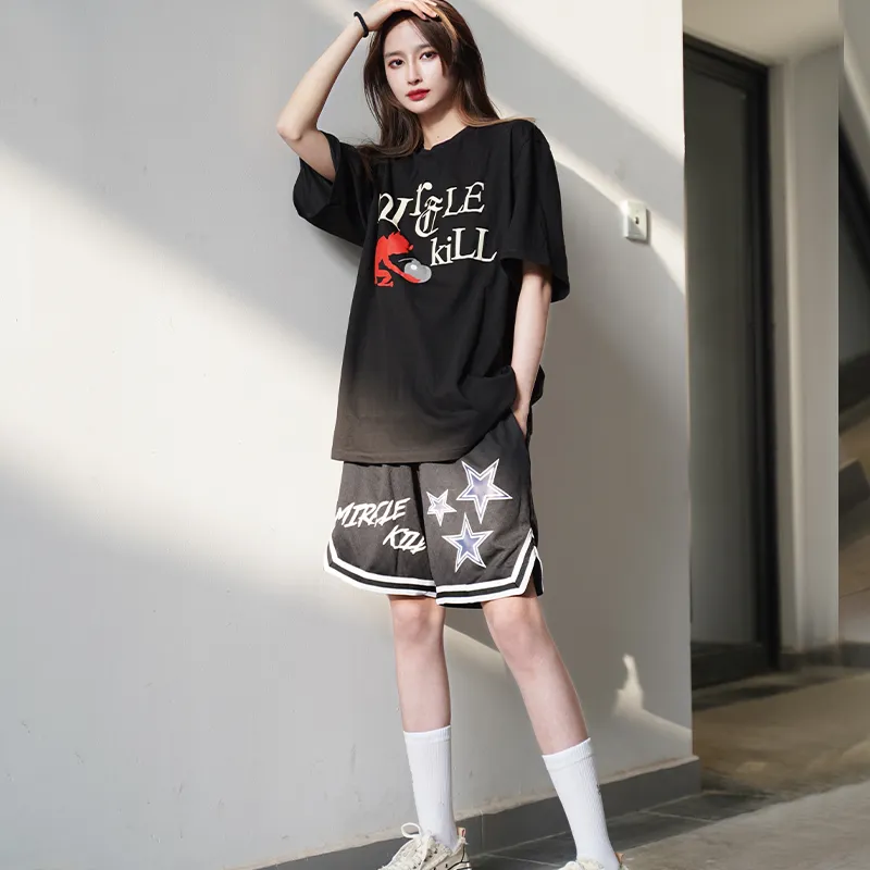 MIRACLE KILL Loose Fit Shorts Unisex-5