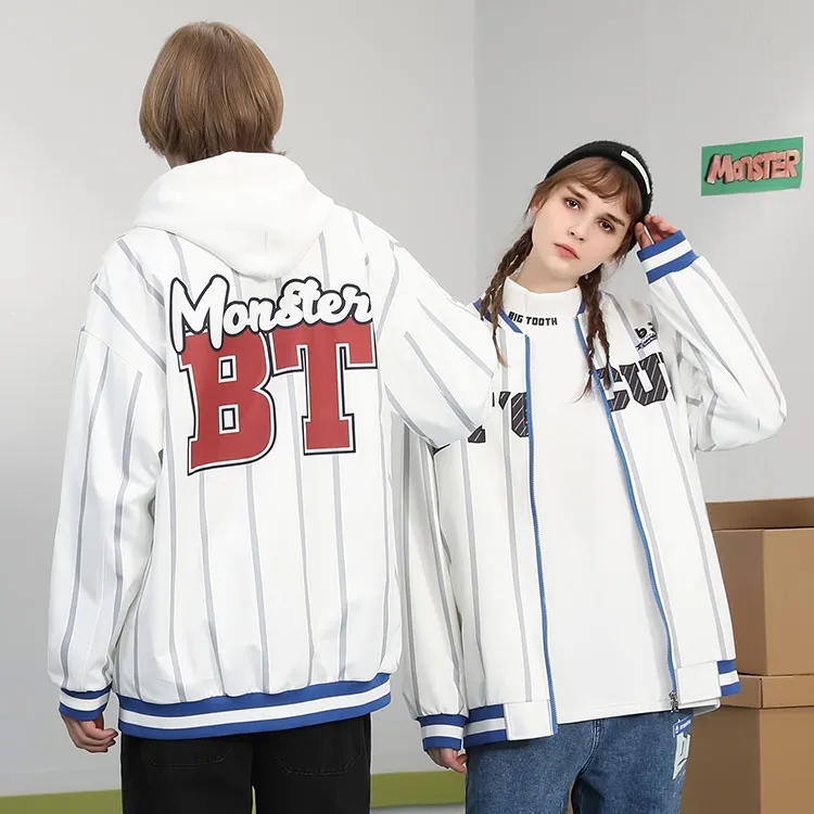BIRDTALK Baseball Jerseys Unisex White-4