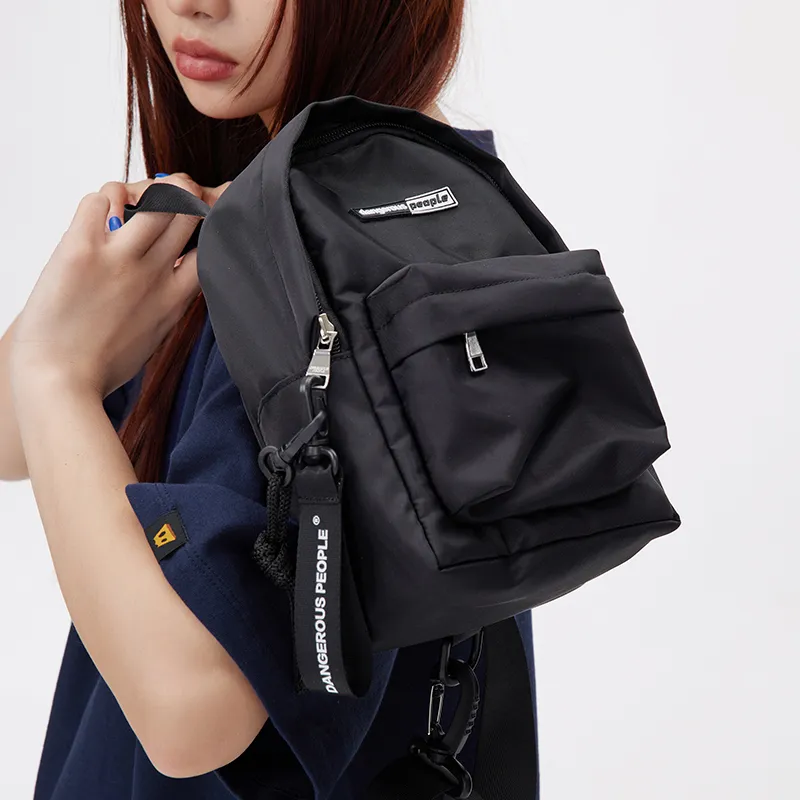DANGEROUSPEOPLE Crossbody Bag Unisex Black-2