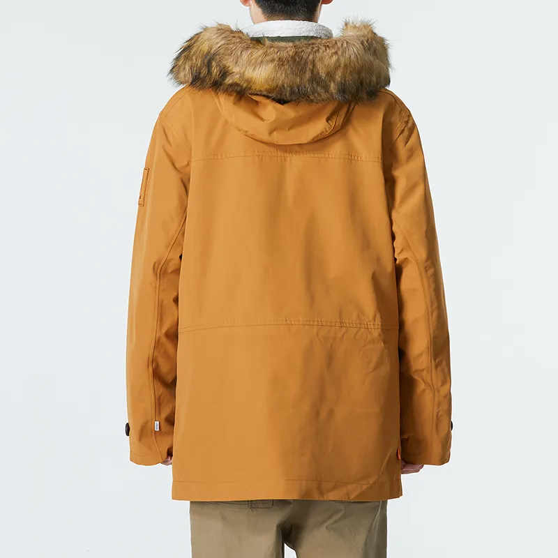 Timberland Waterproof And Windproof To Keep Warm Windbreaker Jacket Men's Wheat-7