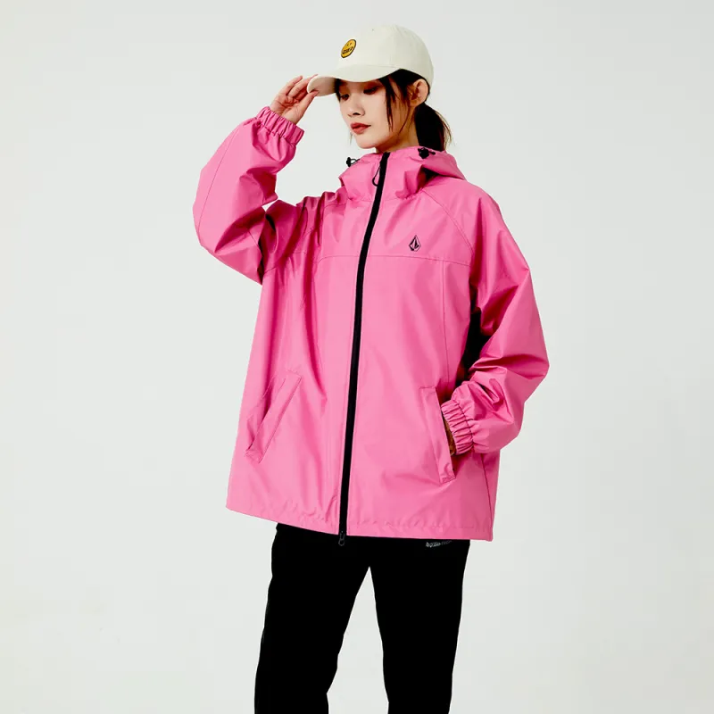VOLCOM Windbreaker Jackets Unisex Rose Red-2