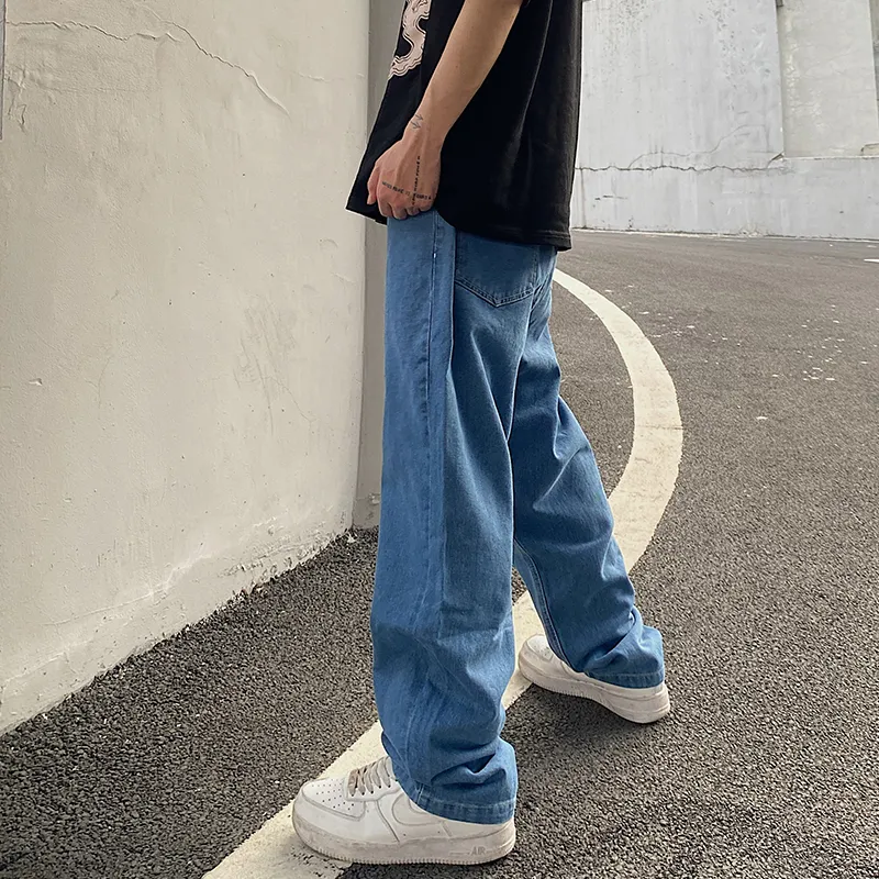 WHISTLEHUNTER Straight Jeans Unisex Blue-4