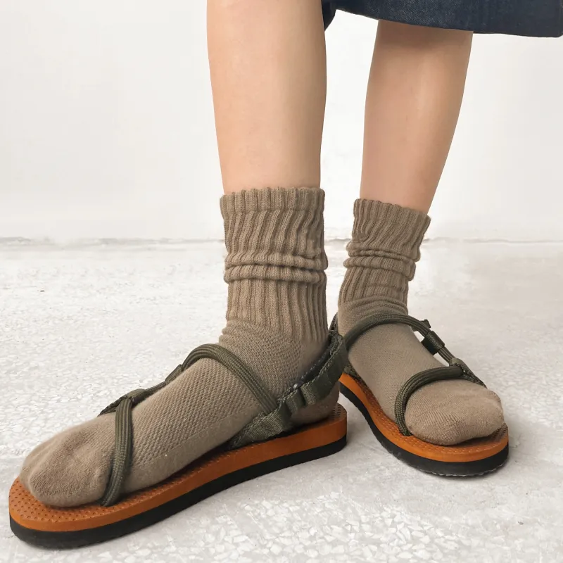 TOOCI Mid Calf Socks All Unisex Combo Set-4