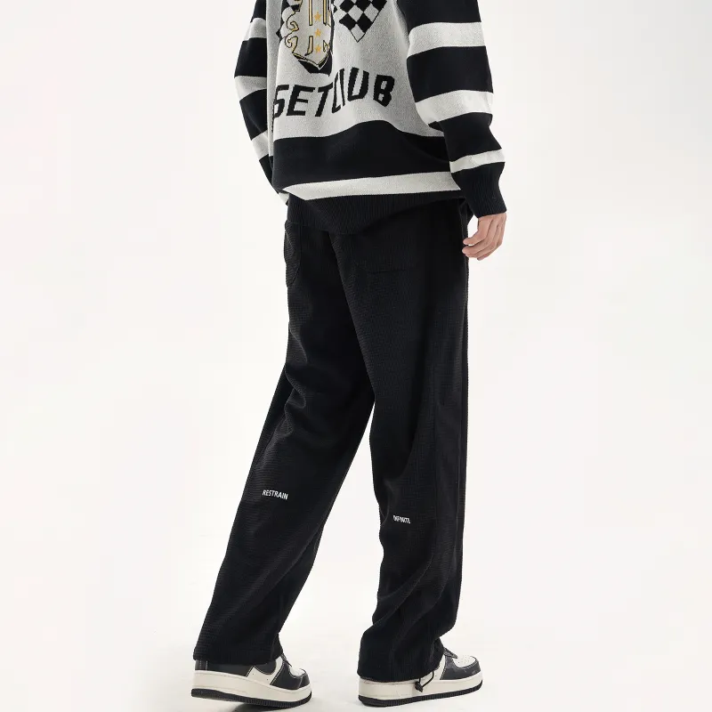 PASET Casual Pants Unisex Black-7