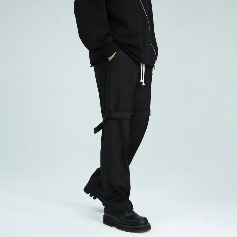 PASET Casual Pants Unisex Black-4