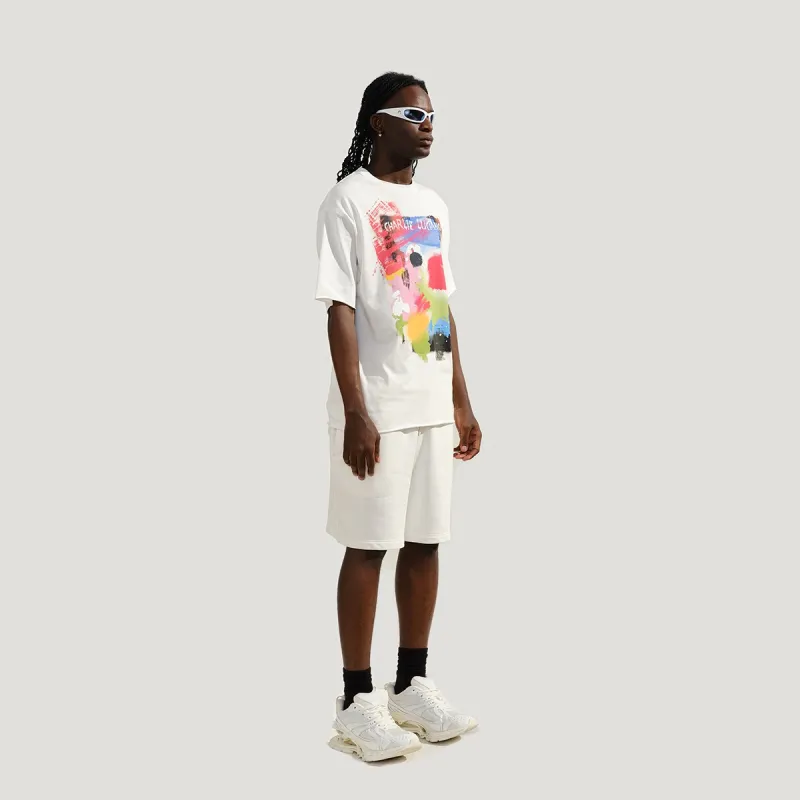 Charlie Luciano Shorts Unisex White-4