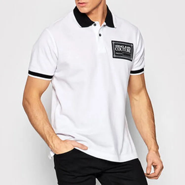 VERSACE JEANS COUTURE SS22 Polo Shirt Men's White-2