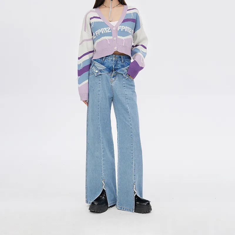 FPMZ Mock Two-Piece Jeans Women's Blue-2