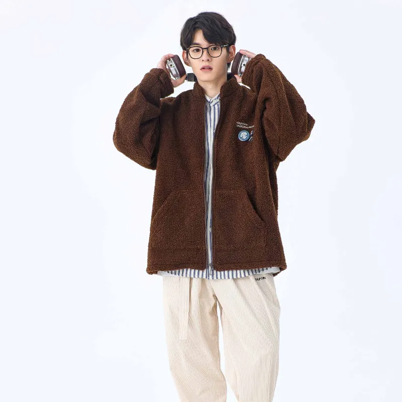 KXLFCHN Loose Fit Thickened Jacket Unisex-14