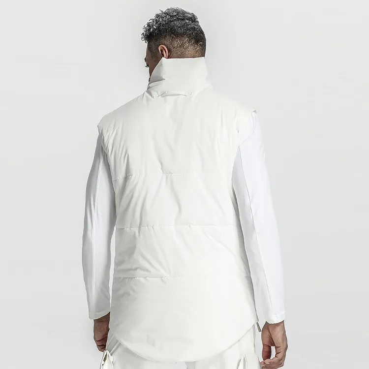 NORVINCY Outdoor Slanted Placket Zip Closure Turtleneck Puffer Jacket Winter Unisex-2