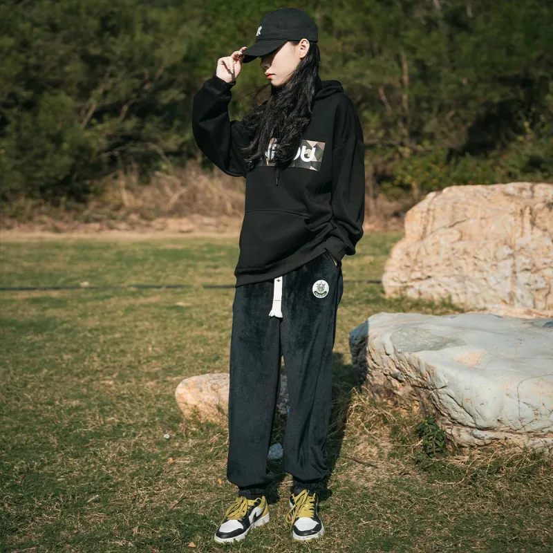 FANBIOU Hooded Loose Fit Sweatshirt Winter Unisex-2