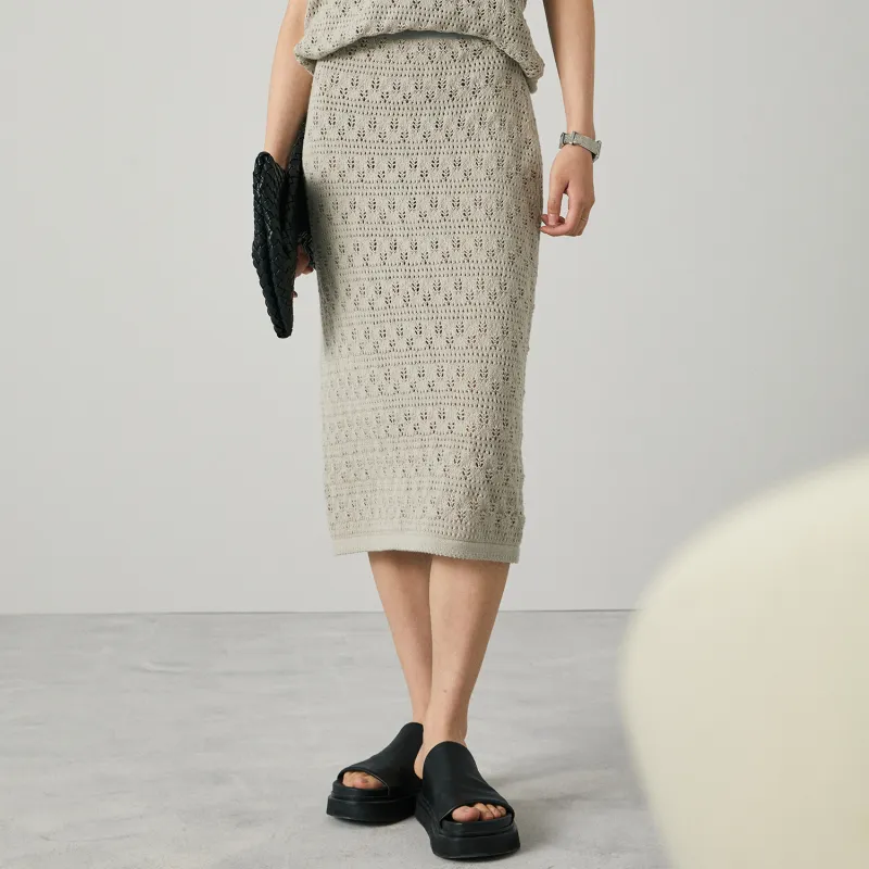 SOLWEIGE Knit Long Skirts Women's-4