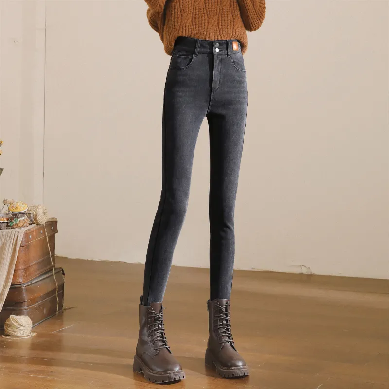 MITUAN Jeans Women's Black Gray-2