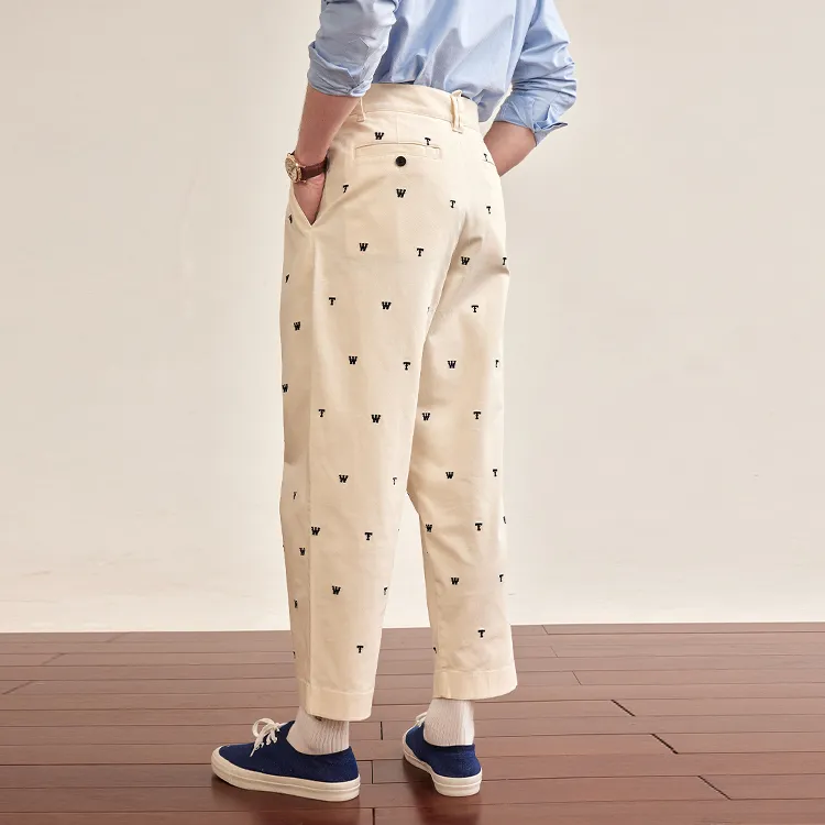 Teenie Weenie Men Casual Pants Unisex Ivory-3