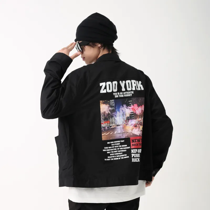 Zoo York Loose Fit Jacket Unisex Black-4