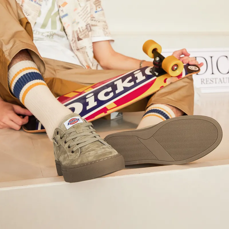 Dickies Skateboard Shoes Men Low Top Army Green-5