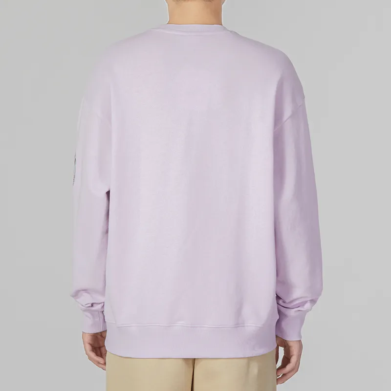 PUMA Team Badge Sweatshirts Men Light Purple-4