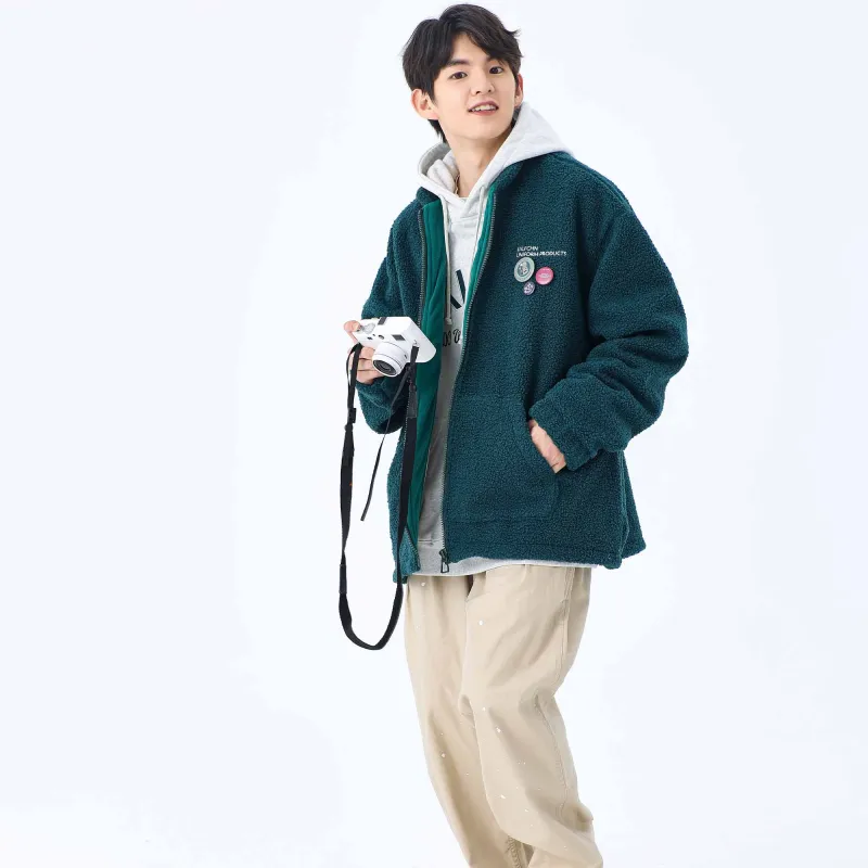 KXLFCHN Loose Fit Thickened Jacket Unisex-19