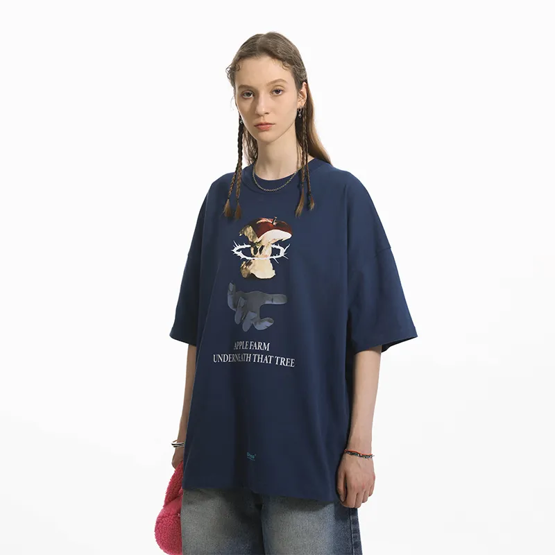UNVESNO T Shirt Unisex Dark Blue-4