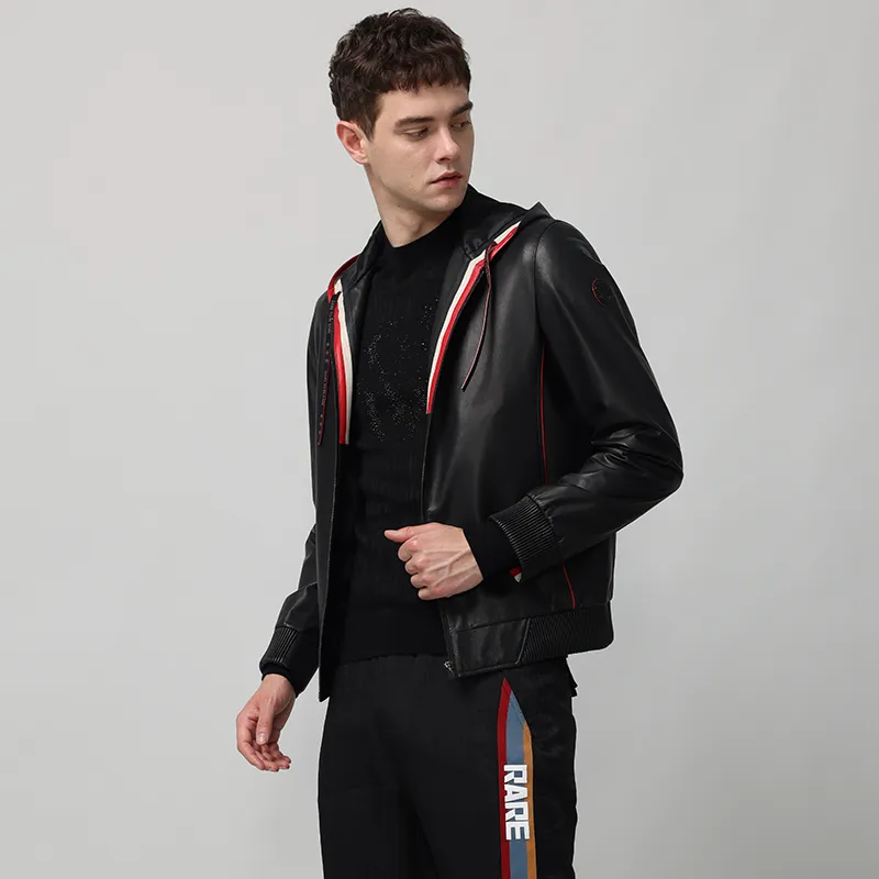 RARE Leather Jacket Men's Black-5