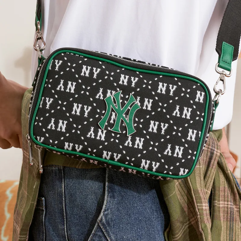 MLB Monogram Collection Crossbody Bags Black-4