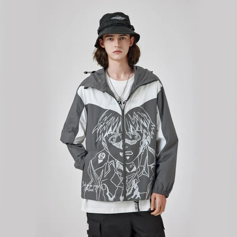 Guuka Trench Coats Men Gray-4